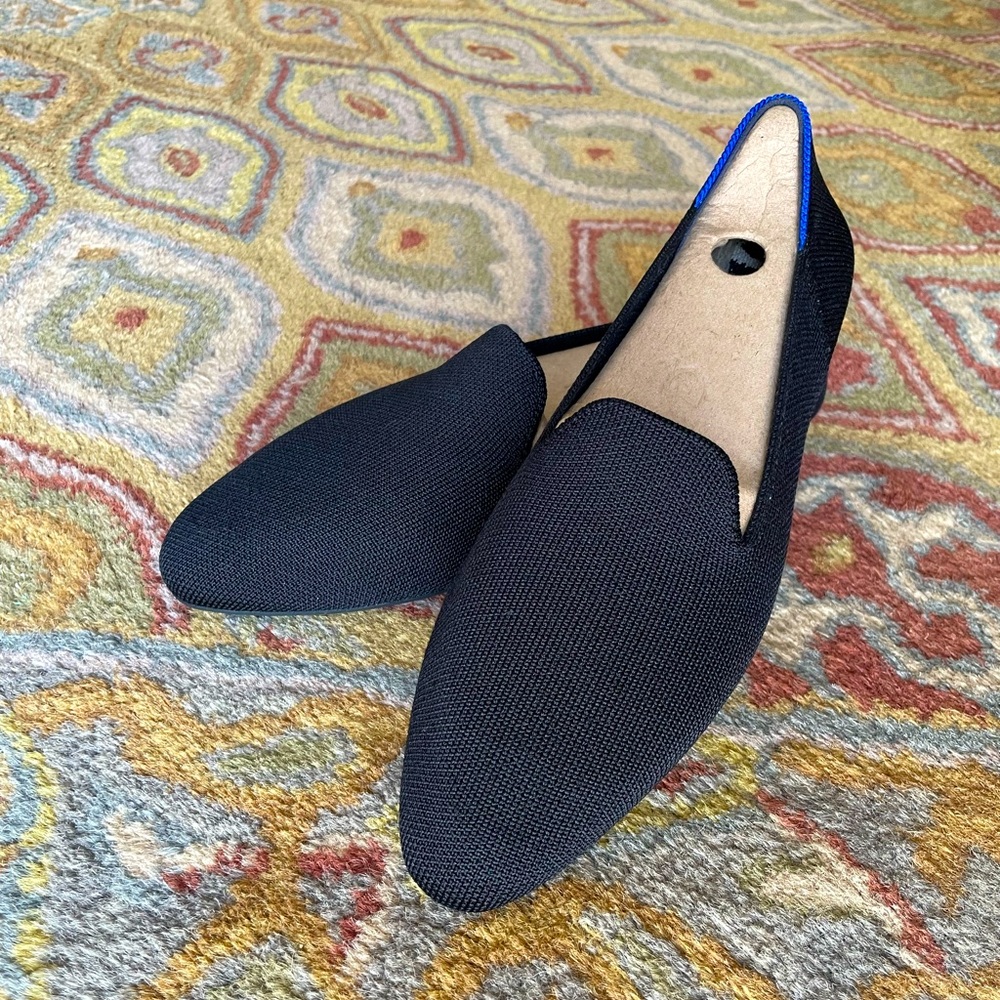Rothy’s Almond Loafer in Black, size 7.5